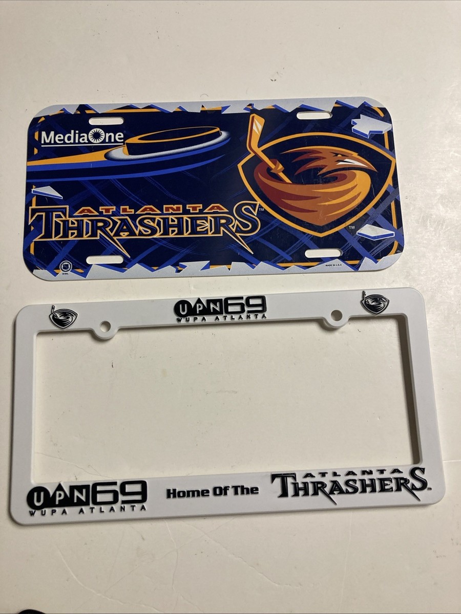 Vintage NHL Atlanta Thrashers Automotive License Plate & Frame | eBay