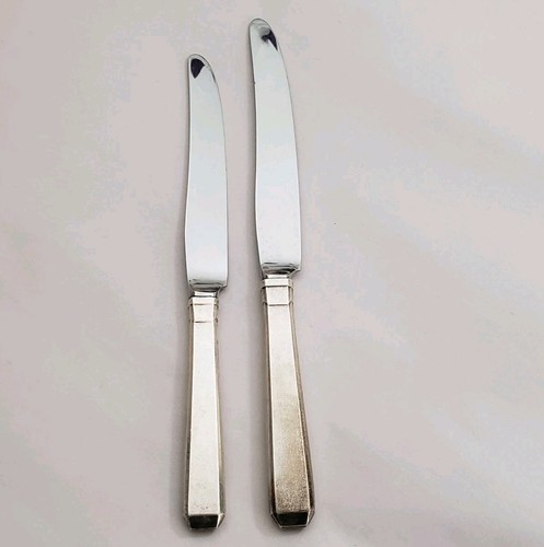 Towle Craftsman Sterling Silver 925 Pair Dinner Knife Hollow Handle Vintage 1932