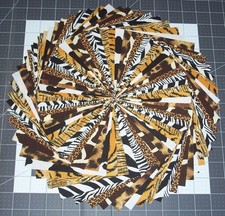 64 Animal Skin Print Fabric 5" Quilting Squares 100 Cotton Charm