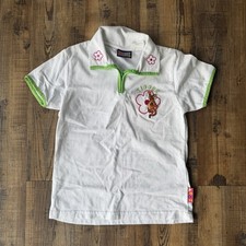 Vintage Y2K Disney Winnie the Pooh Tigger White Embroidered Girls Polo Sz 10/12