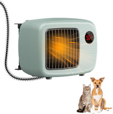 600W Dog House Heater,Anti-Bite Cord Heated Dog House,Wall-Mounted Dog Heater
