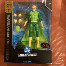 McFarlane Toys DC Multiverse Collector Edition KITE-MAN  43 PLATINUM IN-HAND