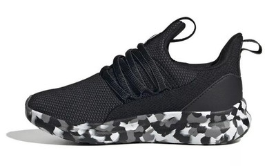Adidas Lite Racer Adapt 7.0 K Black Marble Sole Kid's size 2 - IE6383