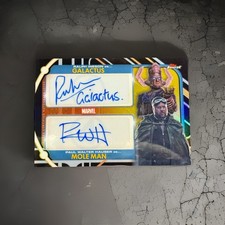 2026 Topps Finest Fantastic Four Galactus & Mole Man Dual Auto Black /10