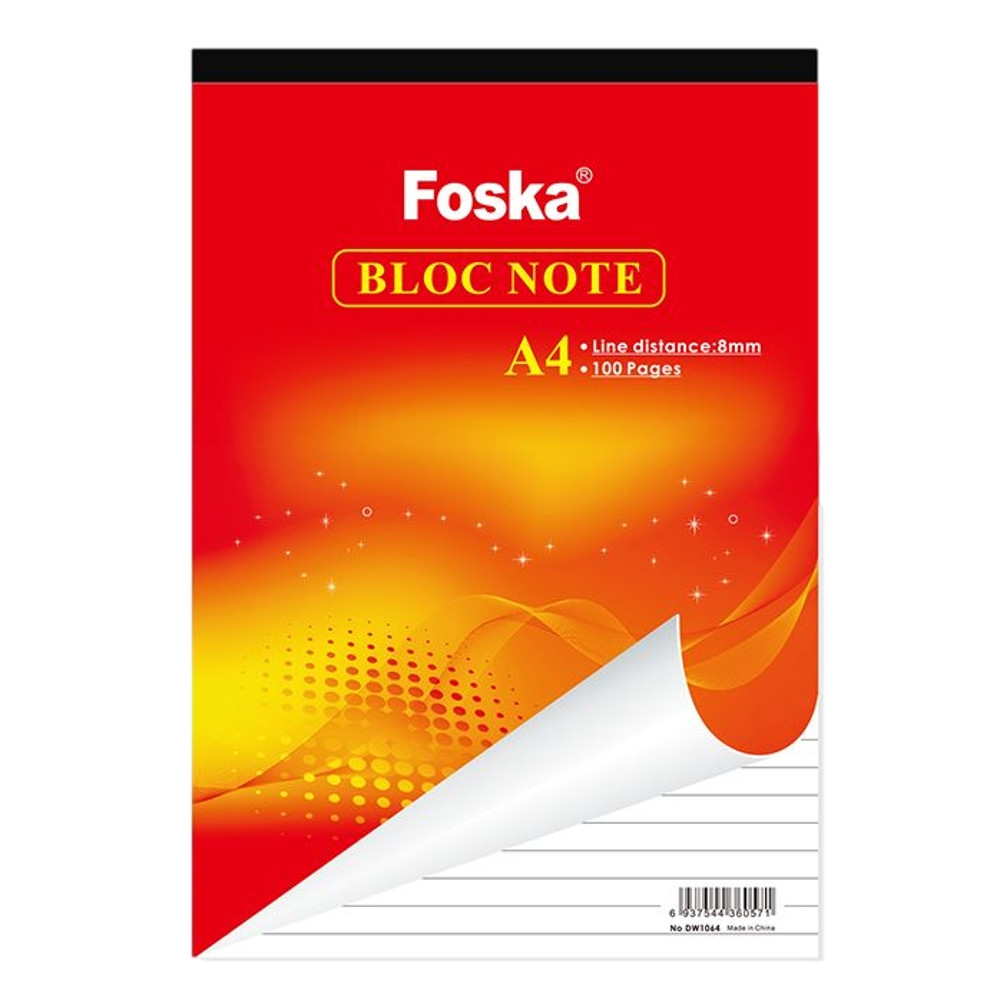  - Foska A4 100 Pages Lined Notebook - Image 2