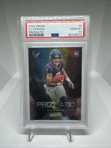 2023 Panini Prizm Prizmatic #6 CJ Stroud Rookie Card *RC PSA 10 Houston Texans💎