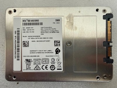 Intel 545s Series 256GB 2.5'' SATA III 6Gb/s SSD SSDSC2KW256G8