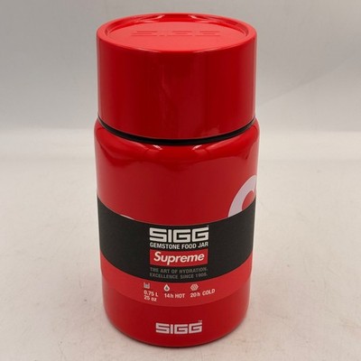 Supreme FW21 x SIGG Edelstein Lebensmittelglas rot 0,75 l Edelstahl Utensil enthalten