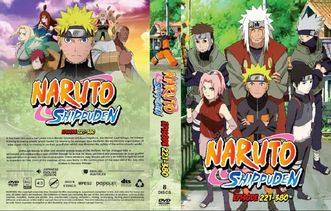 NARUTO - ANIME TV SERIES DVD (1-220 EPS) (FULL ENGLISH DUBBED) SHIP FROM US