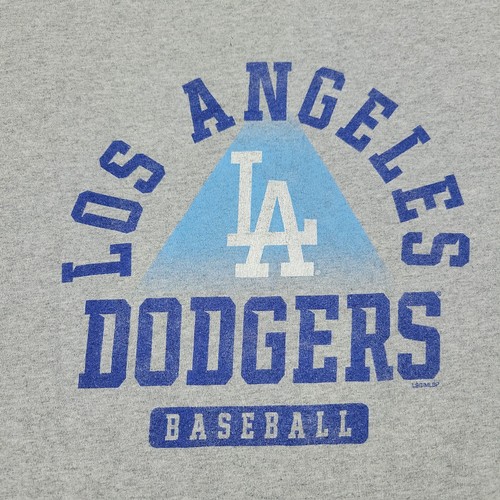 Los Angeles Dodgers Shirt Men Large Gray MLB Baseball Graphic Short Sleeve Adult - Picture 2 of 15