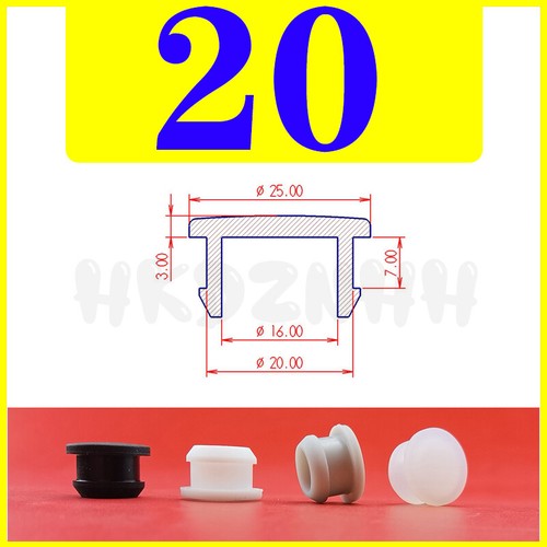 Silicone rubber cover plugs end caps hole caps gasket 2.5mm to 60.6mm 5pcs - Picture 38 of 63
