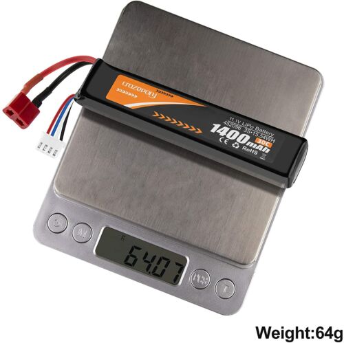 2x1400mAh Batterie LiPo 11,1V 30C Deans T-Stecker Airsoft Akkupack RC Modellbau - Bild 6 von 8