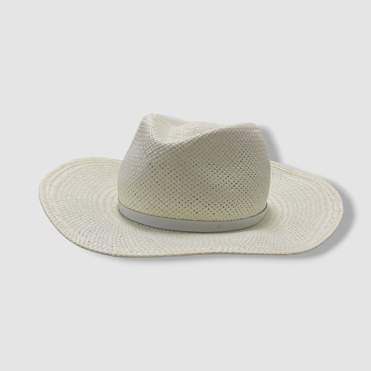 $267 Janessa Leoné Women's Ivory Straw Packable Sherman Fedora Hat
