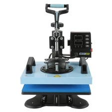 Heat Press Machine Sublimation Printing 12" x 10" For DIY T-Shirt Mug Hat Plate
