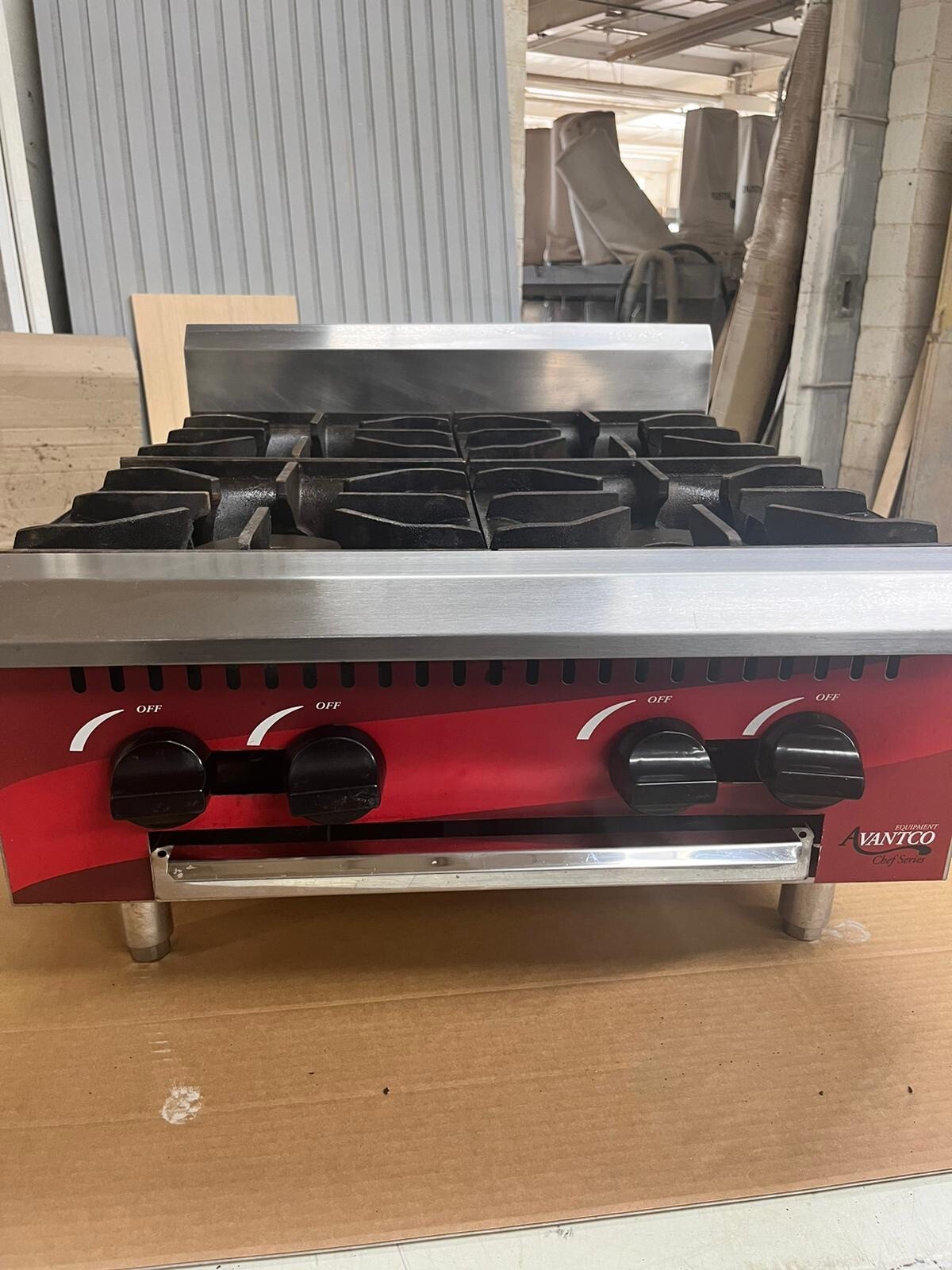 24" 4 Burner Gas Countertop Range Hot Plate Avantco CAGR424 eBay