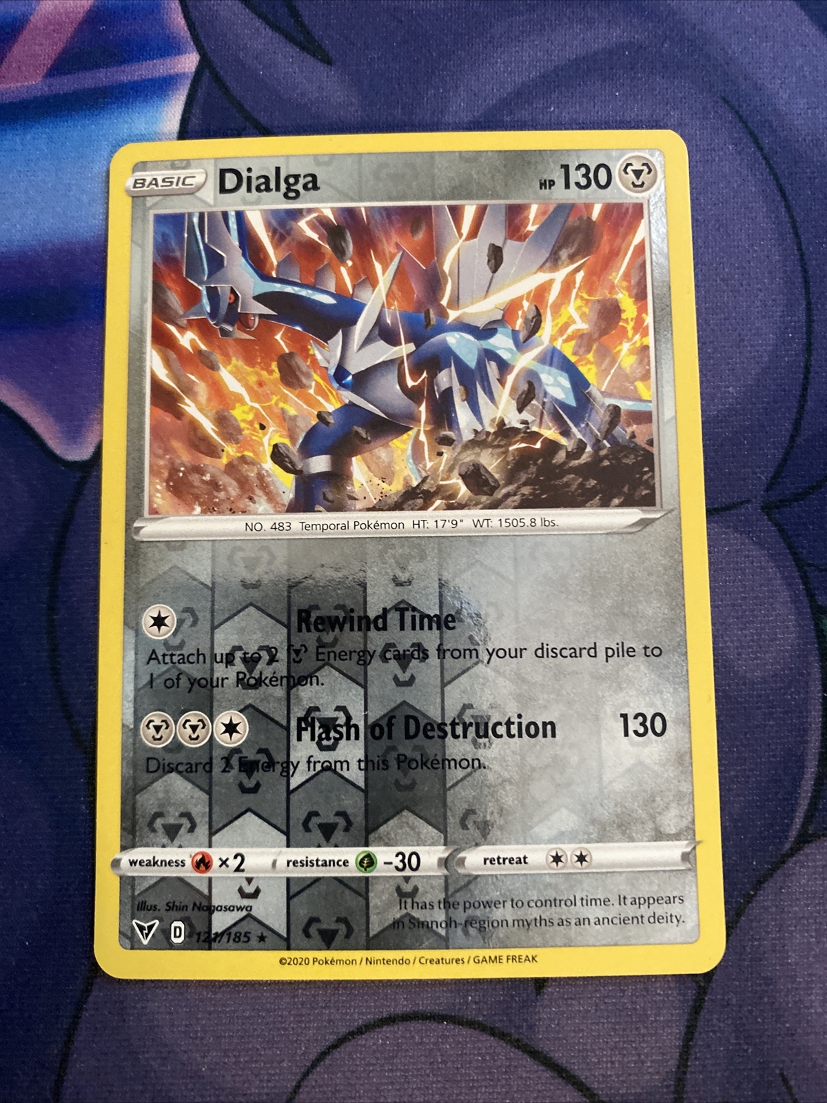 Pokemon TCG Vivid Voltage Reverse Holo Dialga 121/185 eBay