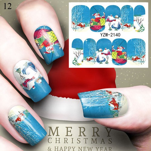 1 Sheet Flower Nail Art Sticker Decal Water Transfer Slider Nail Art Decorations - Picture 22 of 55