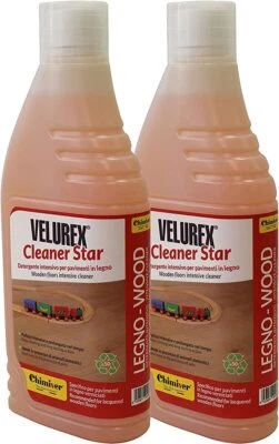 CHIMIVER SPA VELUREX CLEANER STAR Detergente per la Pulizia del parquet Conf. da 2 LT a 12 LT