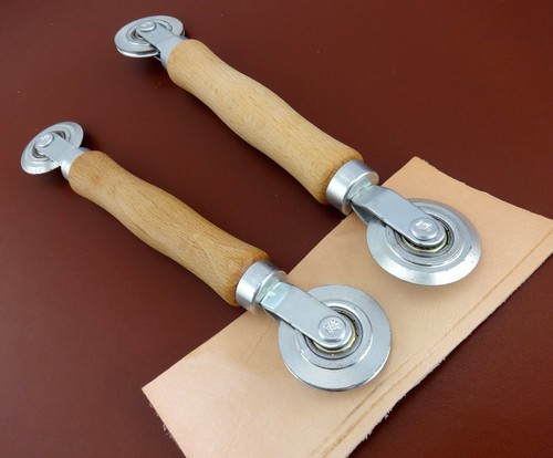 Leather Craft Single/Double Decorative Line Embossing Pressure Wheel Iron Tool - Picture 11 of 23