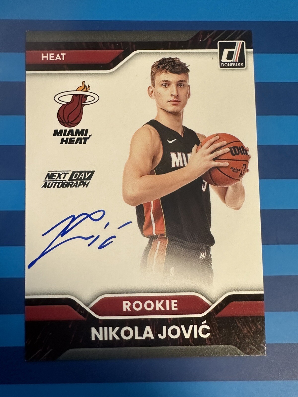 2022-23 Panini Donruss Nikola Jovic Next Day Autographs RC Rookie Auto Case Hit
