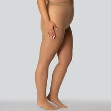 MONA Sofia plus size matte elastic silky classic tights big large model 40 Den