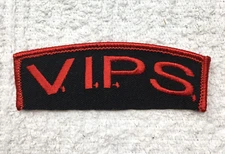 PATCH Add-On Rocker VIPS V.I.P.S. Red on Black