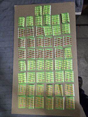 Vintage gum wrapper lot 50 Pcs Fruit Stripes 1970s Orange Cherry Lime Lemon 