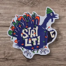 DUTCH BROS COFFEE November 2024 "Stay Lit" Holiday Turkey Promo Sticker (NEW)  B