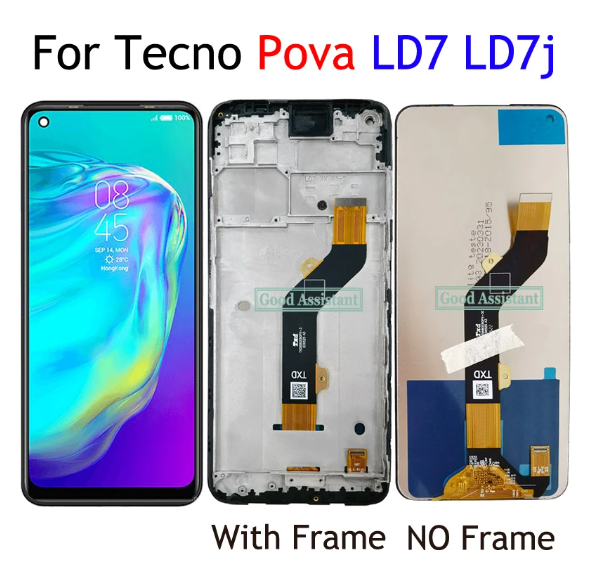 Ricambio Per Tecno Pova LD7 Digitizer Touch Screen LCD Display Ricambio Per Tecno Pova LD7 Digitizer Touch Screen LCD Display