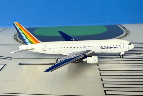 Trans Brasil Boeing 767-200 PT-TAA 1990s colors 1:400 scale diecast Aeroclassics