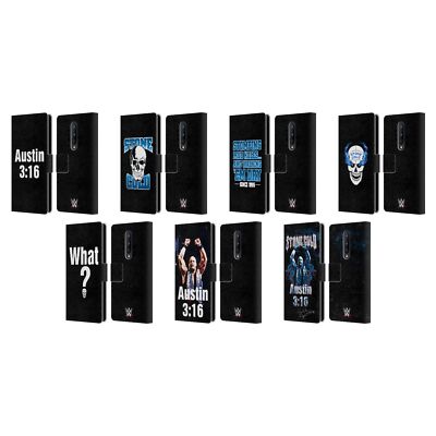 OFFICIAL WWE STEVE AUSTIN LEATHER BOOK WALLET CASE COVER FOR ONEPLUS PHONES