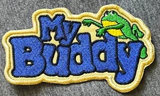 toy retro 80s MY BUDDY embroidered doll PATCH badge logo kid sister chucky play