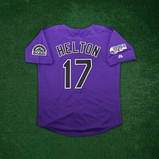 Todd Helton 2007 Colorado Rockies World Series Alternate Purple Men's Jersey