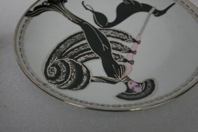 House of Erte SYMPHONY IN BLACK #LE2450 SEVENARTS Franklin Mint