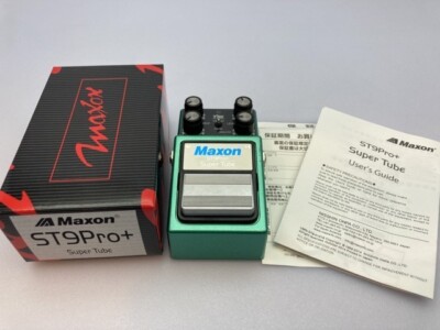 Maxon ST9Pro+ Super Tube Guitar Effects Pedal Green Fast Shipping New 
