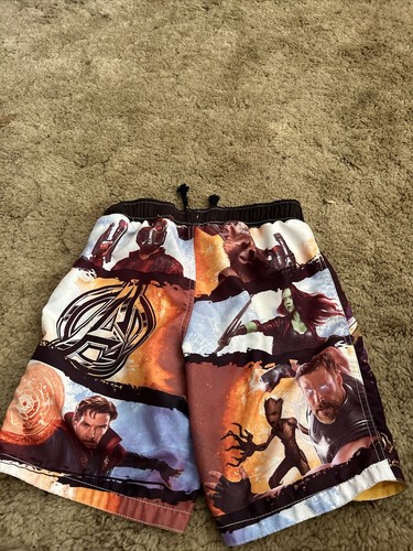 Boys Marvel Avengers Swim Trunks-8 - Picture 3 of 5