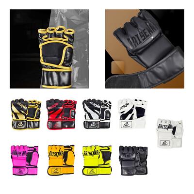 Mma Gloves Half Finger Sandbag Half Mitts Atmungsaktive Kickboxhandschuhe