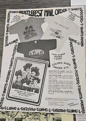 Vtg Beatlefest 78 Brochure Program, Ticket Order, Trivia, Fan Club Epherma lot - Picture 12 of 18