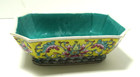 New ListingAntique Chinese Famille Jaune Rectangular Bowl / Pot ~ 6.75"L x 5.25"W x 2.25"H