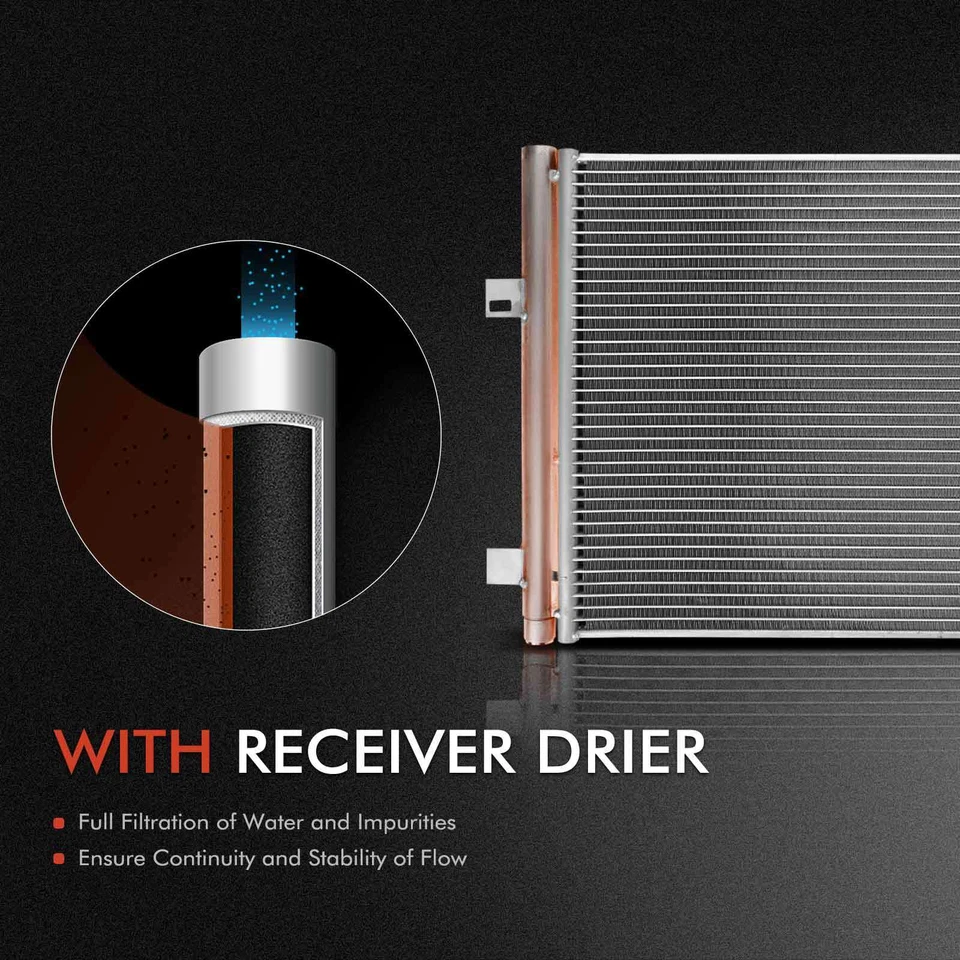 Kit de refrigeración de radiador y condensador de CA para Cadillac DTS Buick Lucerne 06-11 4,6 L Foto 3 de 4