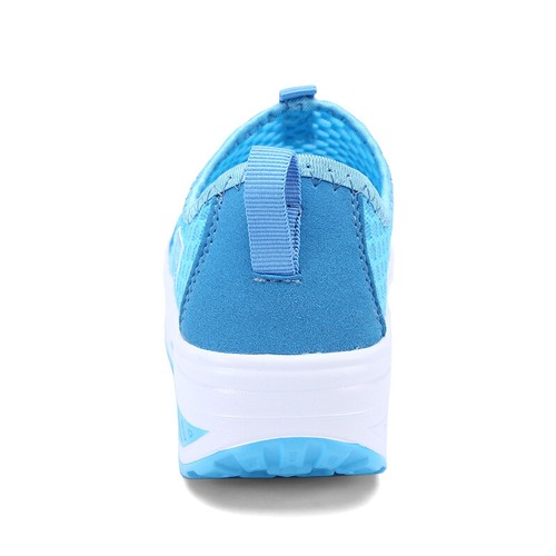 Freizeit Damen Mesh Atmungsaktiv Halbschuhe Plateau Slipper Schuhe Absatz Faule Schuhe - Bild 34 von 52