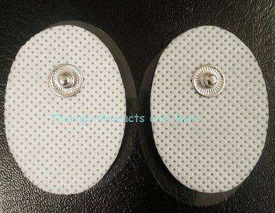 Small Massage Pads / Thick Electrodes OVAL (6) for Palm, Echo Digital Massager