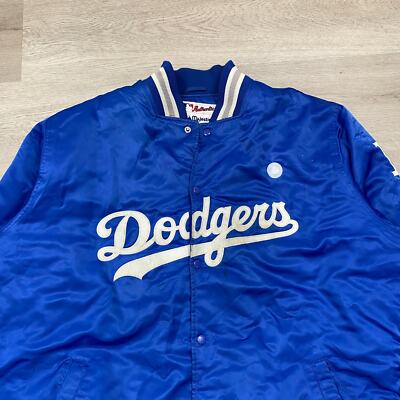 Vintage Majestic Authentic LA Dodgers Satin Bomber Varsity