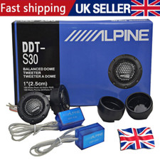 25MM 360W Dome Balanced Car Stereo Speaker Audio Tweeter Crossove, ALPINE DDTS30