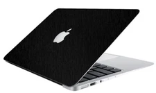 BLACK BRUSHED TEXTURE Vinyl Lid Skin Decal fit Apple MacBook Pro 13 A1502 A1425