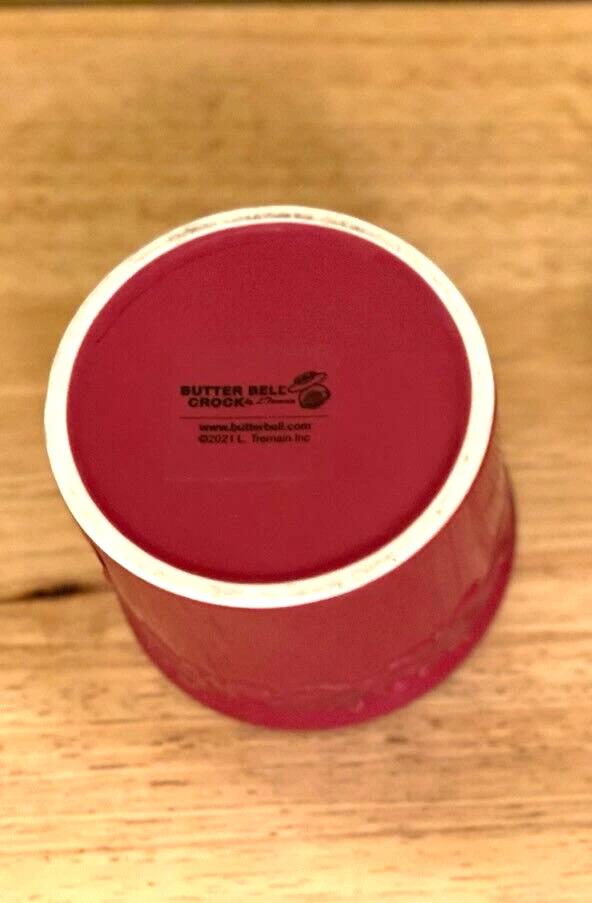 The Original Butter Bell Crock In Red by L. Tremain Ceramic Dish 2021 - Image 4 of 4