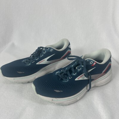 Brooks Ghost 15 Womens SIZE 9 Shoes Blue Running Walking Gym Cushion 1203801B497