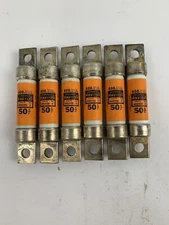 Shawmut Amp-trap A60X50 Type 4 50A 600V Fuse "Lot of 6"