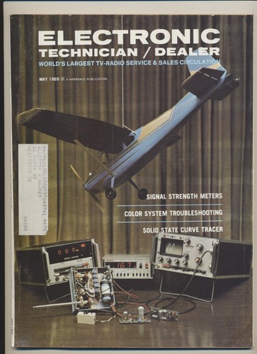 Electronic Technician/Dealer Magazine Vol 89 #05 May 1969 Signal Strength Meters - Picture 1 of 3