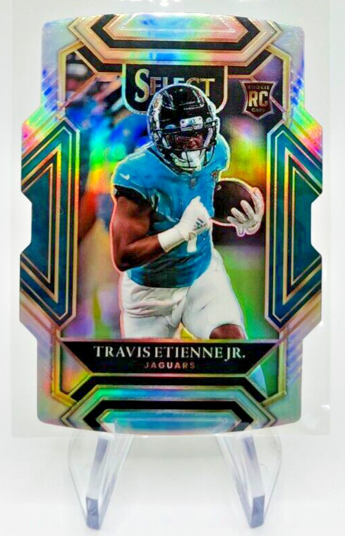 TRAVIS ETIENNE JR. 2021 Panini Select Football #254 Die-Cut Silver Prizm RC Jags